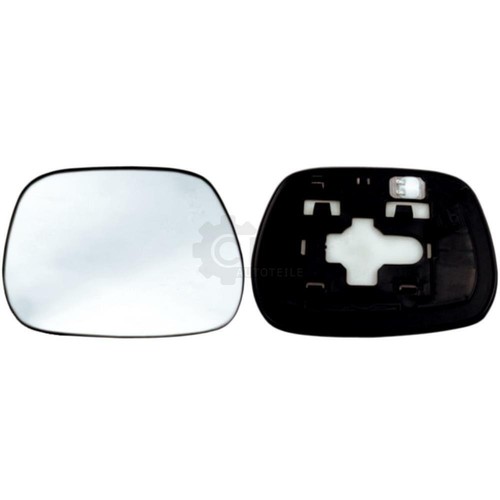 Spiegelglas haltefuss links - +,